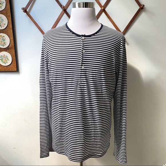 H&M Other - H&M Striped Henley Shirt